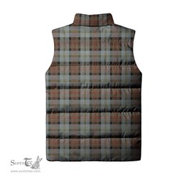 Scottish MacLeod of Harris Weathered Clan Tartan Puffer Vest, Family Crest Plaid Sleeveless Down Jacket Scottish Plaid Tartan Plaid - ScotsTee - scotstee.com