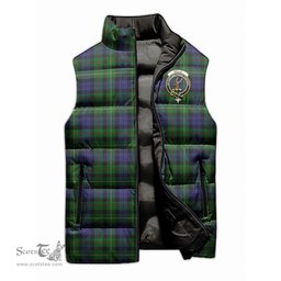 Scottish Rollo Clan Tartan Puffer Vest, Family Crest Plaid Sleeveless Down Jacket Scottish Plaid Tartan Plaid - ScotsTee - scotstee.com