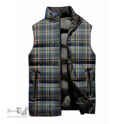 Scottish Scott Green Modern Tartan Tartan Puffer Vest, Tartan Plaid Sleeveless Down Jacket Scottish Plaid Tartan Plaid - ScotsTee - scotstee.com