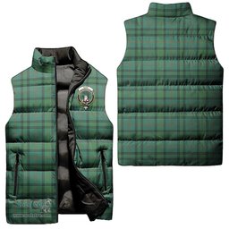 Scottish Ross Hunting Ancient Clan Tartan Puffer Vest, Family Crest Plaid Sleeveless Down Jacket Scottish Plaid Tartan Plaid - ScotsTee - scotstee.com