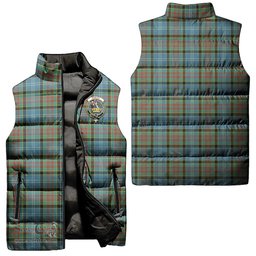 Scottish Paisley Clan Tartan Puffer Vest, Family Crest Plaid Sleeveless Down Jacket Scottish Plaid Tartan Plaid - ScotsTee - scotstee.com