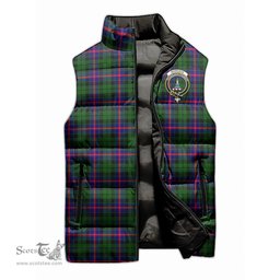 Scottish Morrison Modern Clan Tartan Puffer Vest, Family Crest Plaid Sleeveless Down Jacket Scottish Plaid Tartan Plaid - ScotsTee - scotstee.com