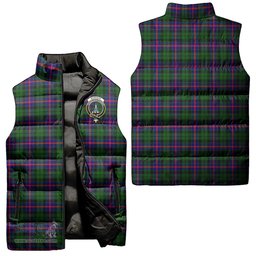 Scottish Morrison Modern Clan Tartan Puffer Vest, Family Crest Plaid Sleeveless Down Jacket Scottish Plaid Tartan Plaid - ScotsTee - scotstee.com