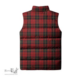 Scottish Wallace Clan Tartan Puffer Vest, Family Crest Plaid Sleeveless Down Jacket Scottish Plaid Tartan Plaid - ScotsTee - scotstee.com