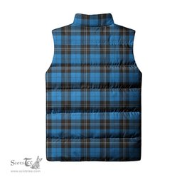 Scottish Ramsay Blue Ancient Tartan Tartan Puffer Vest, Tartan Plaid Sleeveless Down Jacket Scottish Plaid Tartan Plaid - ScotsTee - scotstee.com