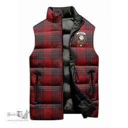 Scottish Wemyss Clan Tartan Puffer Vest, Family Crest Plaid Sleeveless Down Jacket Scottish Plaid Tartan Plaid - ScotsTee - scotstee.com