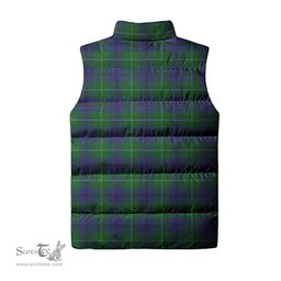 Scottish Oliphant Tartan Tartan Puffer Vest, Tartan Plaid Sleeveless Down Jacket Scottish Plaid Tartan Plaid - ScotsTee - scotstee.com
