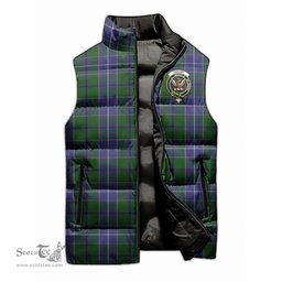 Scottish Wishart Hunting Clan Tartan Puffer Vest, Family Crest Plaid Sleeveless Down Jacket Scottish Plaid Tartan Plaid - ScotsTee - scotstee.com