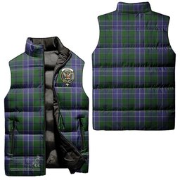 Scottish Wishart Hunting Clan Tartan Puffer Vest, Family Crest Plaid Sleeveless Down Jacket Scottish Plaid Tartan Plaid - ScotsTee - scotstee.com