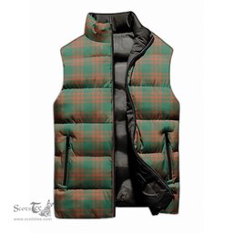 Scottish Menzies Green Ancient Tartan Tartan Puffer Vest, Tartan Plaid Sleeveless Down Jacket Scottish Plaid Tartan Plaid - ScotsTee - scotstee.com