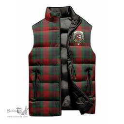 Scottish Skene of Cromar Black Clan Tartan Puffer Vest, Family Crest Plaid Sleeveless Down Jacket Scottish Plaid Tartan Plaid - ScotsTee - scotstee.com