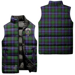 Scottish Russell Modern Clan Tartan Puffer Vest, Family Crest Plaid Sleeveless Down Jacket Scottish Plaid Tartan Plaid - ScotsTee - scotstee.com