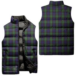 Scottish Nicolson Green Hunting Tartan Tartan Puffer Vest, Tartan Plaid Sleeveless Down Jacket Scottish Plaid Tartan Plaid - ScotsTee - scotstee.com