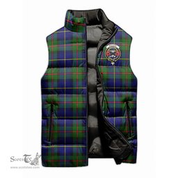 Scottish MacLeod of Harris Modern Clan Tartan Puffer Vest, Family Crest Plaid Sleeveless Down Jacket Scottish Plaid Tartan Plaid - ScotsTee - scotstee.com