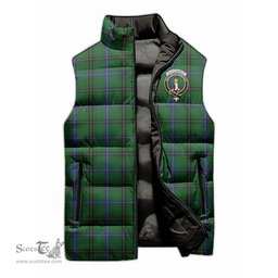 Scottish MacKendrick Clan Tartan Puffer Vest, Family Crest Plaid Sleeveless Down Jacket Scottish Plaid Tartan Plaid - ScotsTee - scotstee.com
