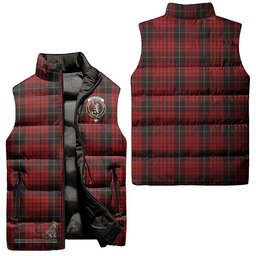 Scottish MacQueen Clan Tartan Puffer Vest, Family Crest Plaid Sleeveless Down Jacket Scottish Plaid Tartan Plaid - ScotsTee - scotstee.com