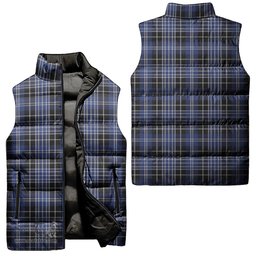 Scottish Clark Tartan Tartan Puffer Vest, Tartan Plaid Sleeveless Down Jacket Scottish Plaid Tartan Plaid - ScotsTee - scotstee.com