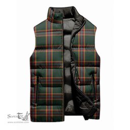 Scottish Moran Family Ubique Tartan Tartan Puffer Vest, Tartan Plaid Sleeveless Down Jacket Scottish Plaid Tartan Plaid - ScotsTee - scotstee.com