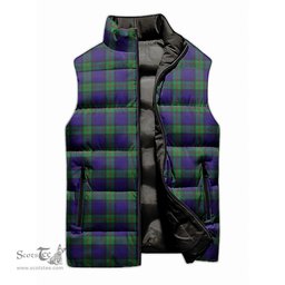 Scottish MacKinlay Modern Tartan Tartan Puffer Vest, Tartan Plaid Sleeveless Down Jacket Scottish Plaid Tartan Plaid - ScotsTee - scotstee.com