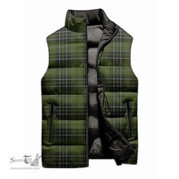 Scottish MacLean Hunting Tartan Tartan Puffer Vest, Tartan Plaid Sleeveless Down Jacket Scottish Plaid Tartan Plaid - ScotsTee - scotstee.com