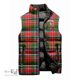Scottish Stewart Royal Clan Tartan Puffer Vest, Family Crest Plaid Sleeveless Down Jacket Scottish Plaid Tartan Plaid - ScotsTee - scotstee.com