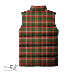 Scottish Pollock Modern Clan Tartan Puffer Vest, Family Crest Plaid Sleeveless Down Jacket Scottish Plaid Tartan Plaid - ScotsTee - scotstee.com