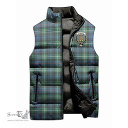 Scottish MacKenzie Ancient Clan Tartan Puffer Vest, Family Crest Plaid Sleeveless Down Jacket Scottish Plaid Tartan Plaid - ScotsTee - scotstee.com