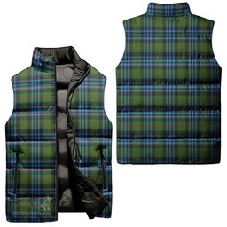 Scottish Newlands of Lauriston Tartan Tartan Puffer Vest, Tartan Plaid Sleeveless Down Jacket Scottish Plaid Tartan Plaid - ScotsTee - scotstee.com