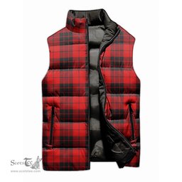 Scottish MacLeod of Raasay Tartan Tartan Puffer Vest, Tartan Plaid Sleeveless Down Jacket Scottish Plaid Tartan Plaid - ScotsTee - scotstee.com