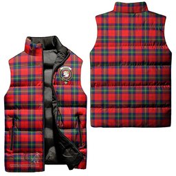 Scottish Ruthven Modern Clan Tartan Puffer Vest, Family Crest Plaid Sleeveless Down Jacket Scottish Plaid Tartan Plaid - ScotsTee - scotstee.com