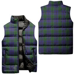 Scottish Strachan Tartan Tartan Puffer Vest, Tartan Plaid Sleeveless Down Jacket Scottish Plaid Tartan Plaid - ScotsTee - scotstee.com