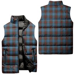 Scottish Stewart Royal Blue Tartan Tartan Puffer Vest, Tartan Plaid Sleeveless Down Jacket Scottish Plaid Tartan Plaid - ScotsTee - scotstee.com