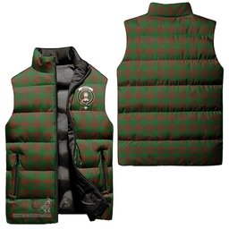 Scottish Menzies Clan Tartan Puffer Vest, Family Crest Plaid Sleeveless Down Jacket Scottish Plaid Tartan Plaid - ScotsTee - scotstee.com