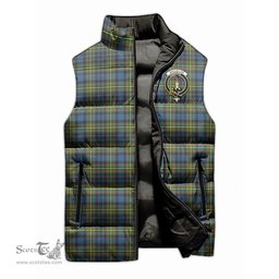 Scottish MacLellan Ancient Clan Tartan Puffer Vest, Family Crest Plaid Sleeveless Down Jacket Scottish Plaid Tartan Plaid - ScotsTee - scotstee.com