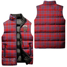 Scottish Rait Clan Tartan Puffer Vest, Family Crest Plaid Sleeveless Down Jacket Scottish Plaid Tartan Plaid - ScotsTee - scotstee.com