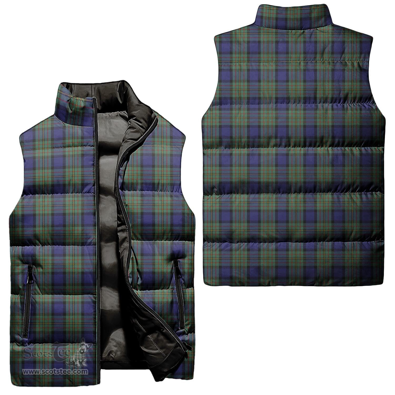 Scottish MacLaren Tartan Tartan Puffer Vest, Tartan Plaid Sleeveless Down Jacket Scottish Plaid Tartan Plaid - ScotsTee - scotstee.com