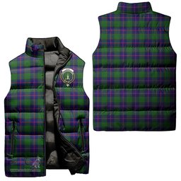 Scottish Shaw Modern Clan Tartan Puffer Vest, Family Crest Plaid Sleeveless Down Jacket Scottish Plaid Tartan Plaid - ScotsTee - scotstee.com