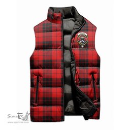 Scottish MacLeod of Raasay Clan Tartan Puffer Vest, Family Crest Plaid Sleeveless Down Jacket Scottish Plaid Tartan Plaid - ScotsTee - scotstee.com