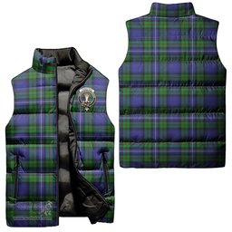 Scottish Robertson Hunting Modern Clan Tartan Puffer Vest, Family Crest Plaid Sleeveless Down Jacket Scottish Plaid Tartan Plaid - ScotsTee - scotstee.com