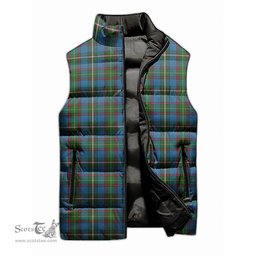 Scottish Tait Tartan Tartan Puffer Vest, Tartan Plaid Sleeveless Down Jacket Scottish Plaid Tartan Plaid - ScotsTee - scotstee.com