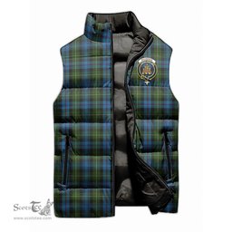 Scottish MacKenzie Clan Tartan Puffer Vest, Family Crest Plaid Sleeveless Down Jacket Scottish Plaid Tartan Plaid - ScotsTee - scotstee.com