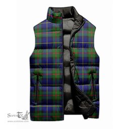 Scottish MacLeod of Harris Modern Tartan Tartan Puffer Vest, Tartan Plaid Sleeveless Down Jacket Scottish Plaid Tartan Plaid - ScotsTee - scotstee.com