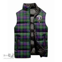 Scottish Malcolm Clan Tartan Puffer Vest, Family Crest Plaid Sleeveless Down Jacket Scottish Plaid Tartan Plaid - ScotsTee - scotstee.com