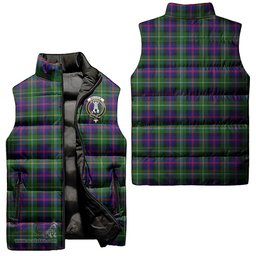 Scottish Malcolm Clan Tartan Puffer Vest, Family Crest Plaid Sleeveless Down Jacket Scottish Plaid Tartan Plaid - ScotsTee - scotstee.com