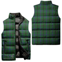 Scottish MacKendrick Tartan Tartan Puffer Vest, Tartan Plaid Sleeveless Down Jacket Scottish Plaid Tartan Plaid - ScotsTee - scotstee.com