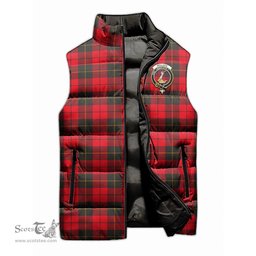 Scottish Wallace Weathered Clan Tartan Puffer Vest, Family Crest Plaid Sleeveless Down Jacket Scottish Plaid Tartan Plaid - ScotsTee - scotstee.com