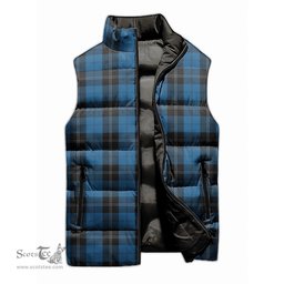 Scottish Ramsay Blue Hunting Tartan Tartan Puffer Vest, Tartan Plaid Sleeveless Down Jacket Scottish Plaid Tartan Plaid - ScotsTee - scotstee.com