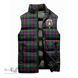 Scottish Urquhart Modern Clan Tartan Puffer Vest, Family Crest Plaid Sleeveless Down Jacket Scottish Plaid Tartan Plaid - ScotsTee - scotstee.com
