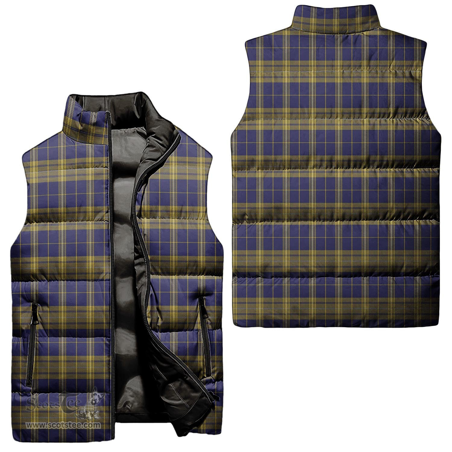 Scottish Morris of Wales Tartan Tartan Puffer Vest, Tartan Plaid Sleeveless Down Jacket Scottish Plaid Tartan Plaid - ScotsTee - scotstee.com