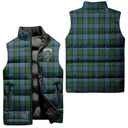 Scottish Morrison Society Clan Tartan Puffer Vest, Family Crest Plaid Sleeveless Down Jacket Scottish Plaid Tartan Plaid - ScotsTee - scotstee.com